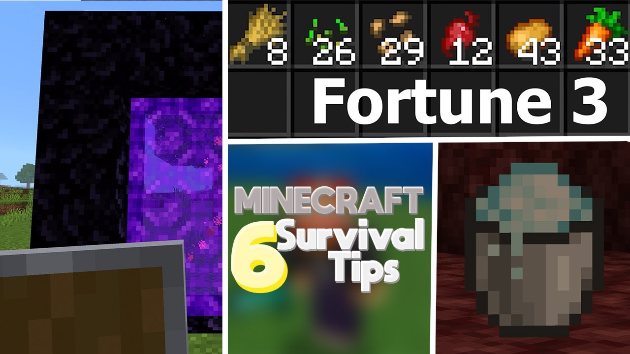 6 Easy Minecraft Bedrock Survival Tips That Will Help You Survive - YouTube