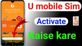 how to activate u mobile prepaid sim card | umobile sim register kaise kare screenshot 5