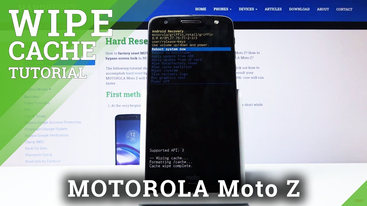 How To Wipe Cache In Motorola Moto Z – Remove Cache Files