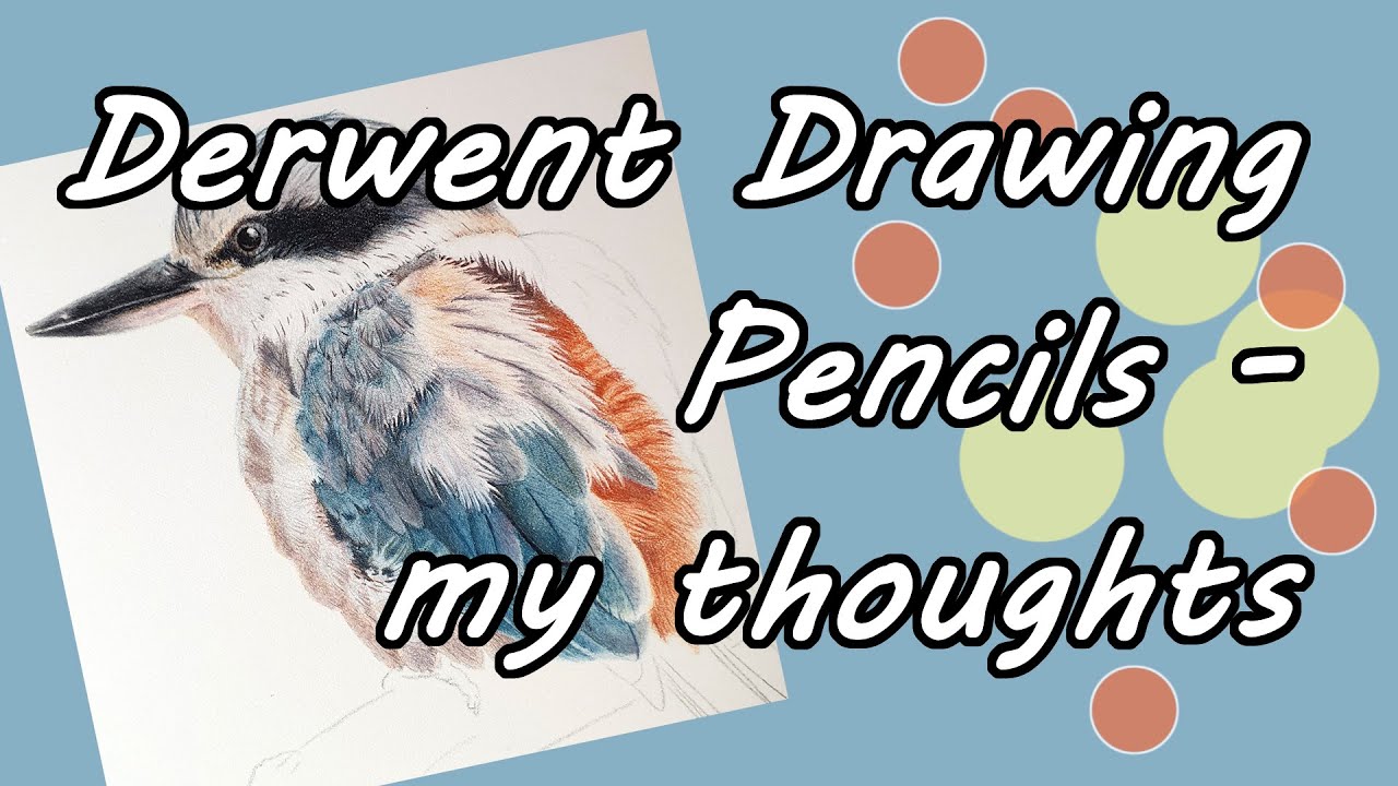 DERWENT DRAWING PENCILS - Drawing a realistic bird with coloured pencils, pencil review