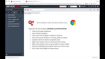 SN Utils Chrome Extension Advanced