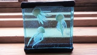 MINI JELLYFISH TANK AQUARIUM Polymer Clay Resin Tutorial