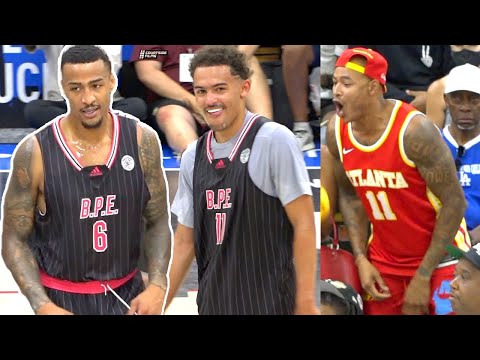ICE TRAE, RIGHT NOW YOU LUKE WARM!! Trae Young GOES CRAZY at the Drew League With John Collins!