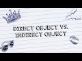 Understanding Direct and Indirect Objects
