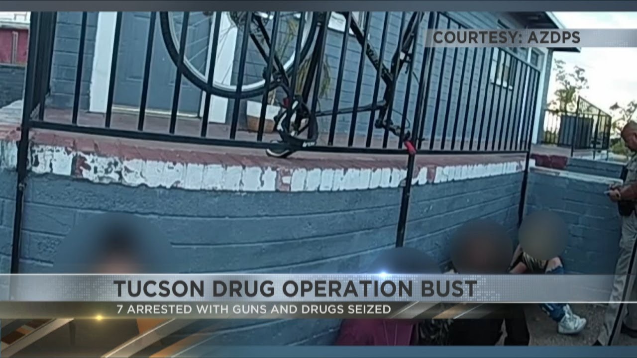 Tucson Police drug operation bust at hotel leads to seven arrests - YouTube