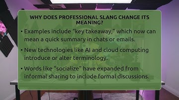 Why Does Professional Slang Change Its Meaning? - SlangXplained