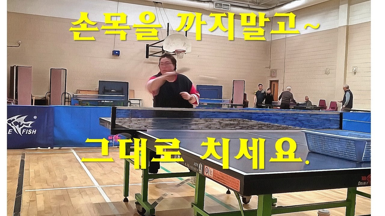 손목을 까지말고-윤선영1213#초보 #탁구 #sports