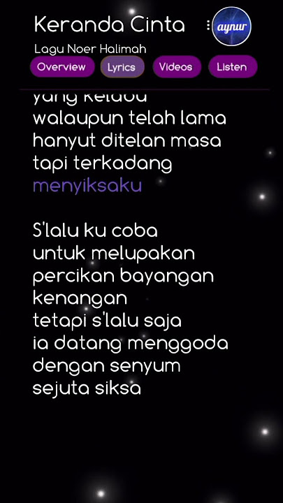 Kelamnya malam lukisan cintaku #lyrics