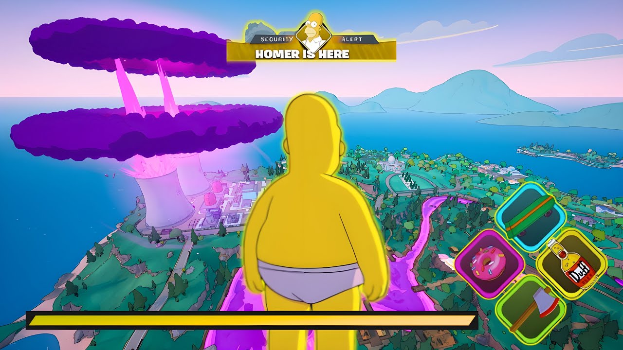 NEW! HOMER SIMPSON BOSS PORTAL IS HERE (Fortnite)