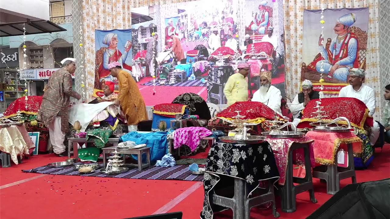 શ્રી ૧૯૦ પારાયણ ની પૂર્ણાહૂતિ || શ્રી કૃષ્ણ પ્રણામી મંદિર જીર્ણોધાર મોહત્સવ ૨૦૨૬, વલસાડ