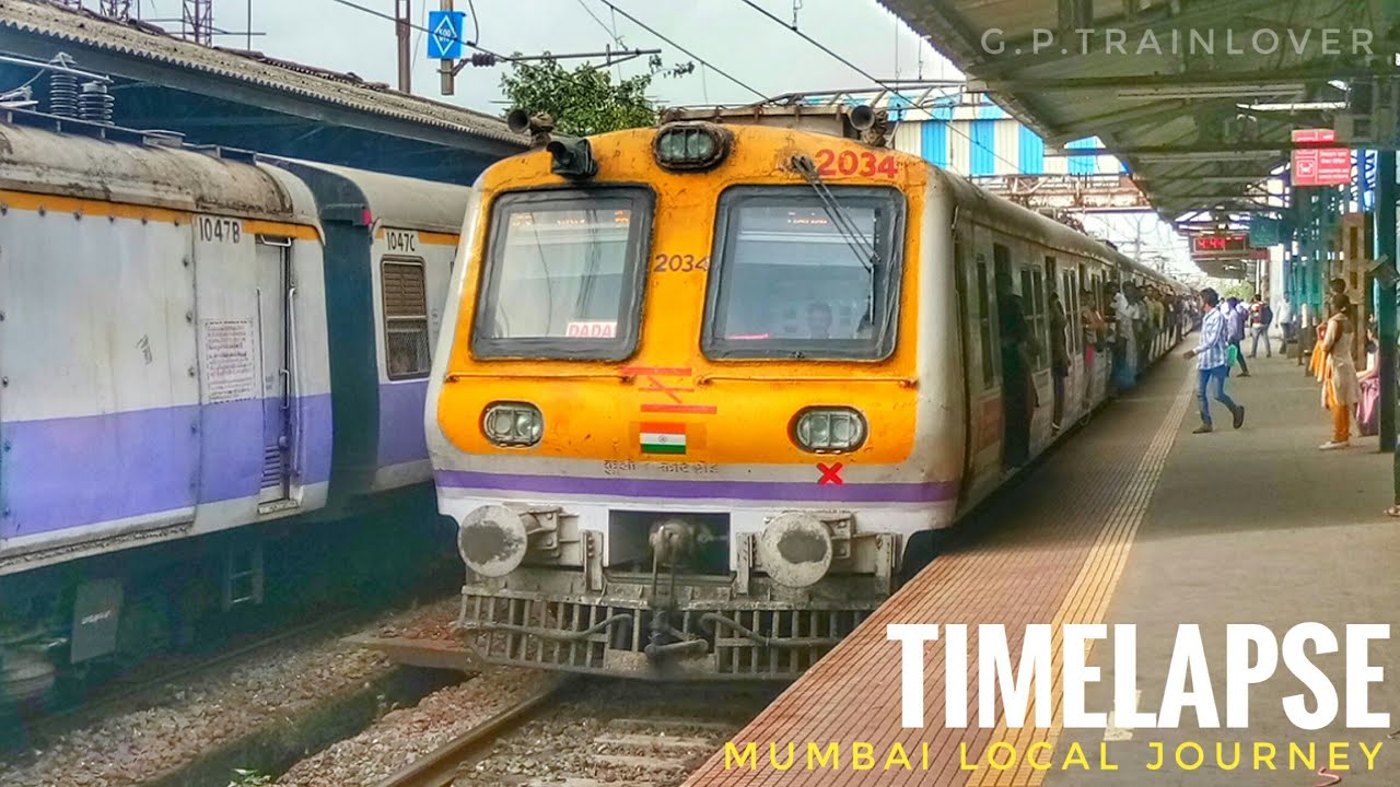 DADAR to VIKHROLI onboard the Mumbai Local . Short TimeLapse !!