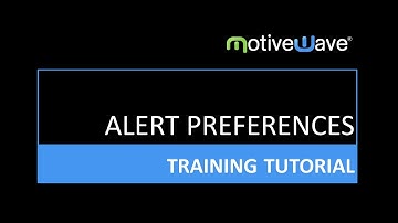 Alert Preferences in MotiveWave Trading Platform
