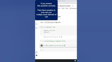 9. Basic Python Interview Question Asked in Data Analytics Interviews - List*3 or multiply list