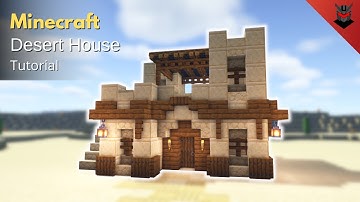 Minecraft: How to Build a Desert House | Desert Survival House (Tutorial)