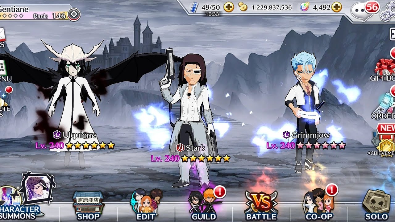 Ulquiorra & Grimmjow 5/5 transcendence (Bleach Brave Souls) 