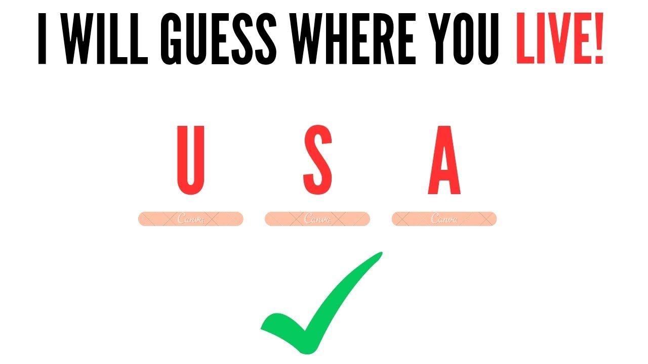 I will guess where you live...! - YouTube
