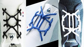 虫の形になる靴ひもの結び方　靴紐アレンジ　〔靴紐の結び方〕how to tie shoelaces