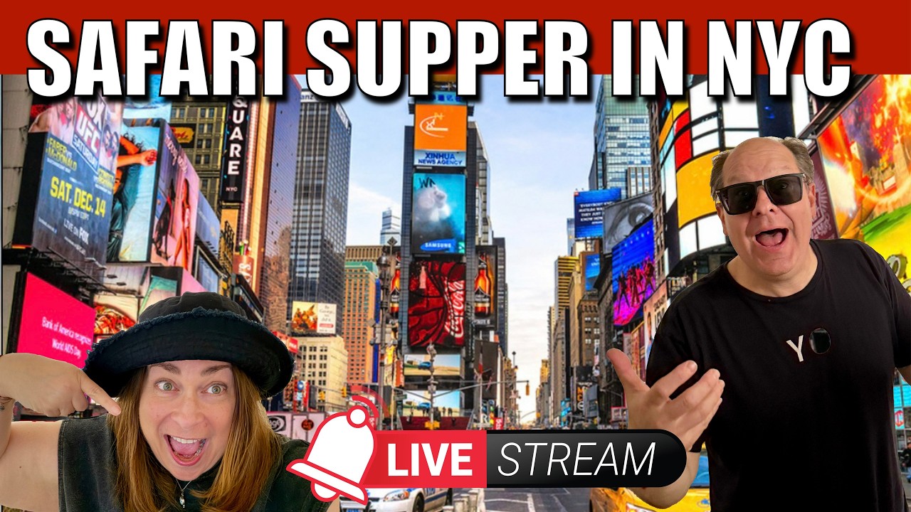 LIVE 🛎️ Safari Supper for Date Night in NYC!  #NYC #life #food