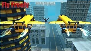Flying Bus Simulator 2016 Android Gameplay HD screenshot 4