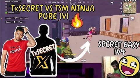 Tx SECRET 1V4 😨 | TSM NINJA Vs Tx SECRET 😈 | Team Xspark highlights today I Mavi | scout | TxSECRET