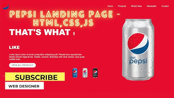 Pepsi Landing Page | Web Designer |