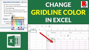 How To Change Gridline Color In Microsoft Excel