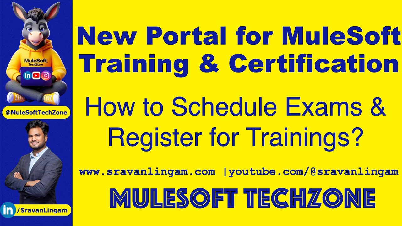 How to Schedule MuleSoft Cert Exams in new Portal ?Tour to New 