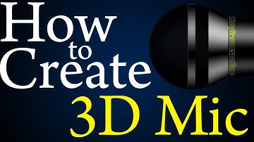 Photoshop Tutorial:how to make realistic Microphone in Adobe Photoshop CS6