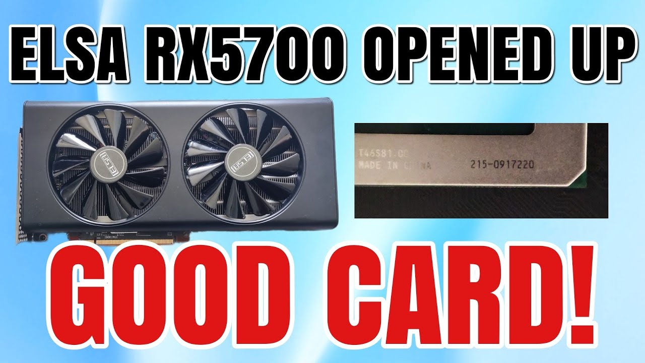 ELSA RX5700 opened up - YouTube