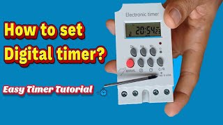 how to set Digital Timer Switch Programmable 25A