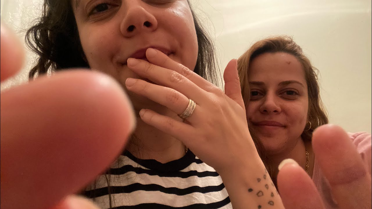 Asmr | ​İkizim @gzemasmr la spit painting | Ekran tıkırtısı | Karışık triggerlar (Uyku garantili😅)