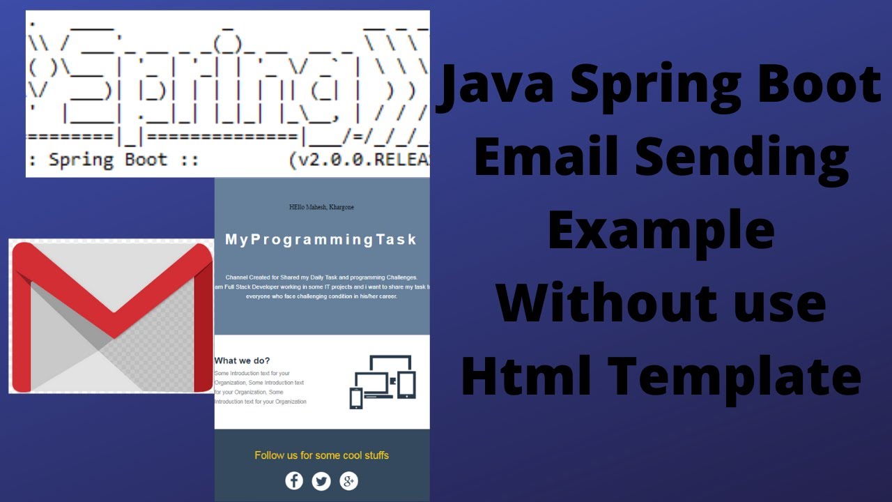 Java Email Sending Example Email Spring Boot Spring Boot Email