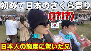 人生初めて日本の桜祭りに行った韓国人兄が驚いた日本人の態度とは？