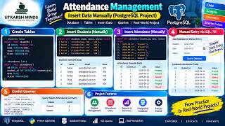 Full Add Attendance Manually in Tables | Attendance Management System | PostgreSQL Project News