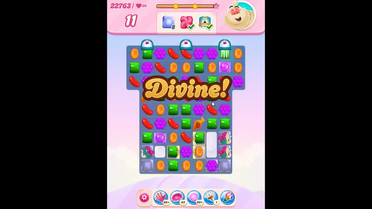 Candy Crush Saga Level 22763 - NO BOOSTERS | SKILLGAMING ✓ - YouTube