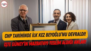 Beyoğlu Belediye Başkanı Seçilen Chpli Güney Mazbatasını Aldı Başkan Deği̇l Arkadaş Olacağim