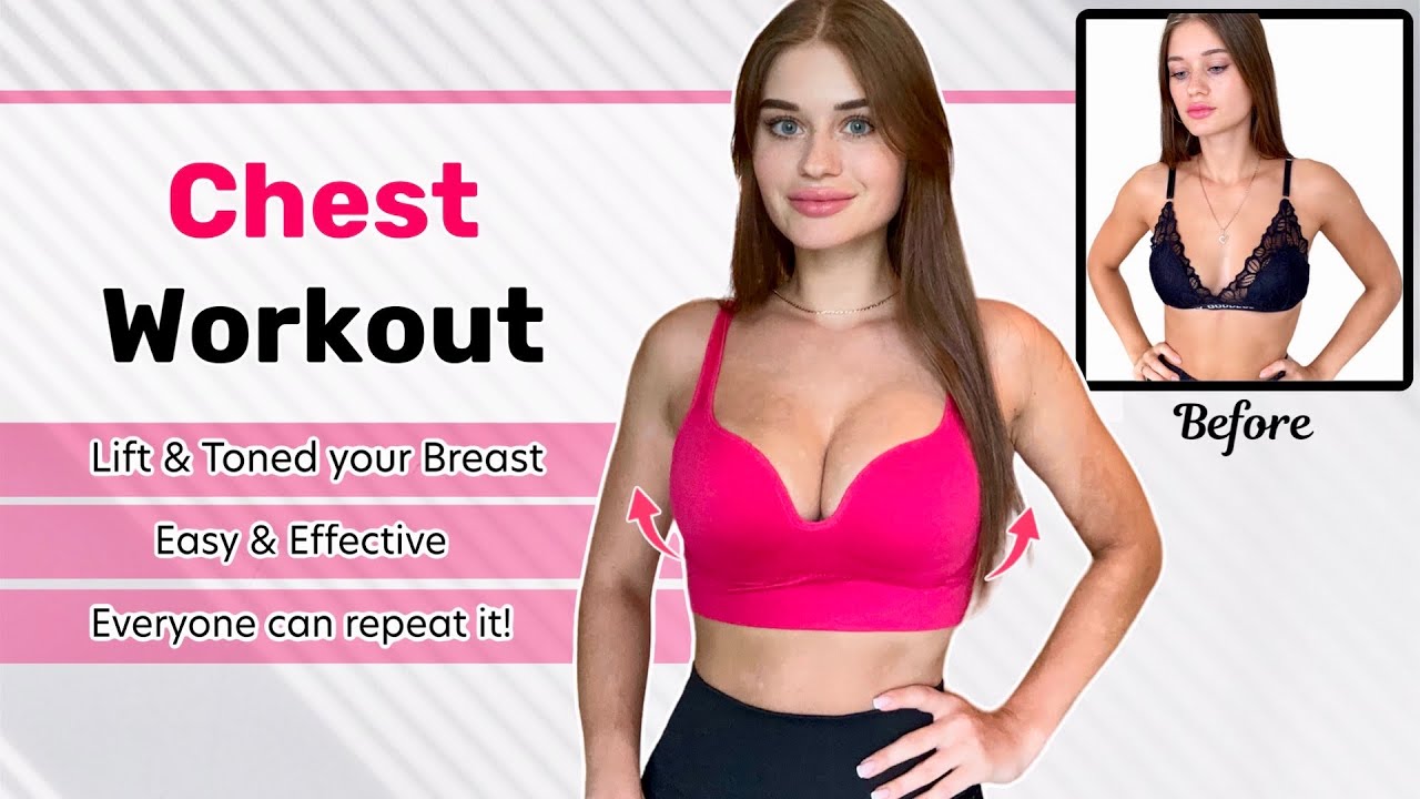 CHEST LIFT Workout 🔥 Get Lifted & Toned Breast Naturally at Home, Easy &  Effective