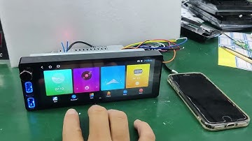 6.86 Inch Android Car Radio 1din Universal Satnvi with Carplay Android 10 Video play for universal