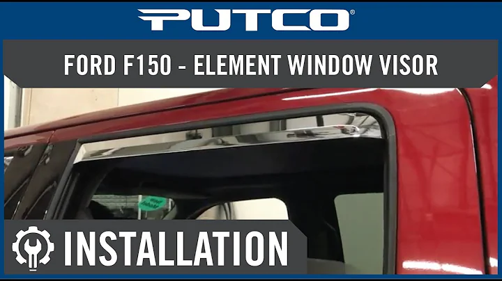 Window Visor Install for Ford F150 and Super Duty