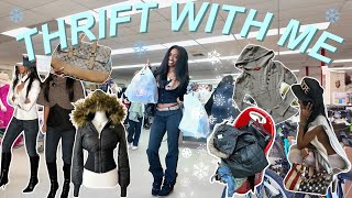 THRIFT WITH ME ❄️⭐︎ new year, new wardrobe (thrifting at 2 stores \u0026 try on thrift haul)