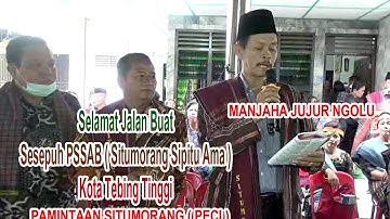 Manjaha Jujur Ngolu || Pamintaan Situmorang (Peci) #adatbatak #gondangbatak #adatsaurmatua #duka