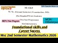Foundational skills for career sucess 2026 Paper Msc 2nd Semester mathematics NEP || Mcbu Chhatapur