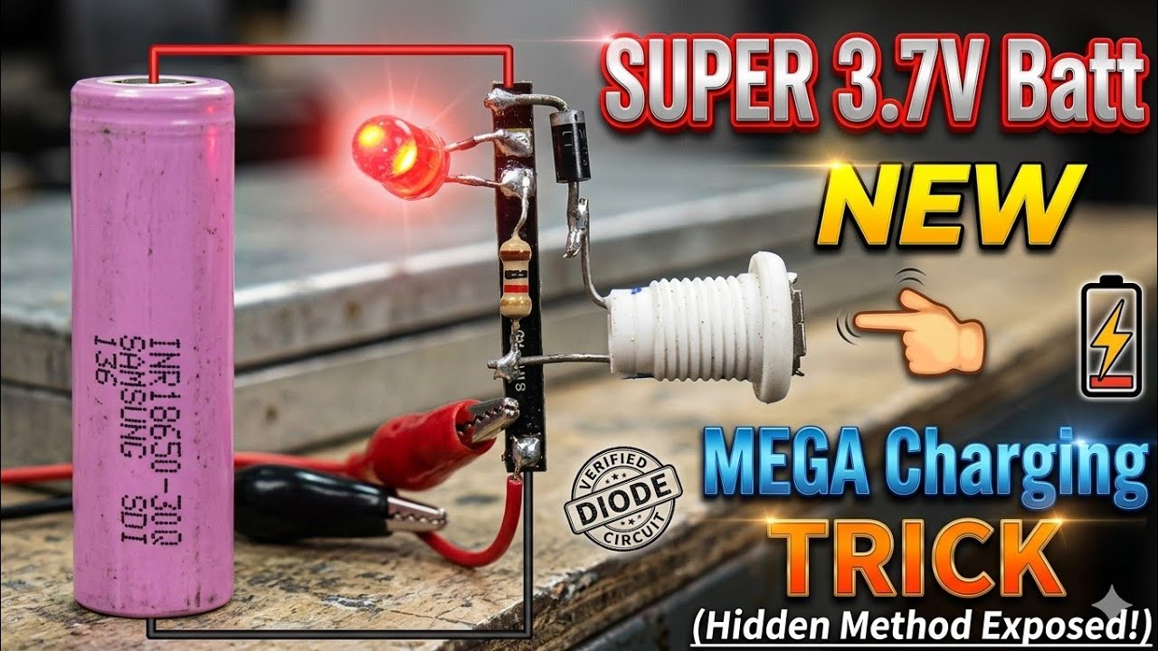 3.7v Battery Charging Circuit with BMS Protection at Free COST, DIY 4.2v Battery Charger, 3.7v BMS