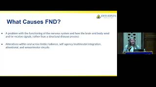 Johns Hopkins Psychiatry Grand Rounds | Functional Neurological symptom Disorder (FND)