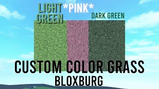 How to make CUSTOM GRASS on your house on Bloxburg!