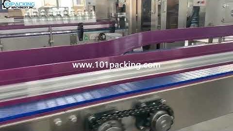 Water bottle buffering conveyor bottle conveyor