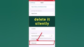 How to Delete Website Data from iPhone