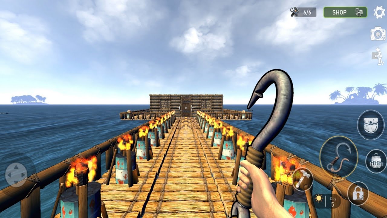 Building The House | Survival on Raft: Ocean Nomad Simulator - Android Gameplay