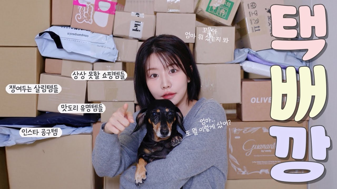 상상도 못할 템들 가득^^ 택배언박싱📦 쟁여두는 살림 꿀템들+존맛템까지! (없음 불안한 필수템들, 인스타 공구템들, 살림템, 한효주 김, 다이어트 광고템들, 택배 하울)
