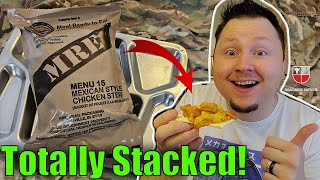 Mexican Field Ration? US Military MRE (Chicken Stew) Menu 15 Meal Ready To Eat Taste Test Review